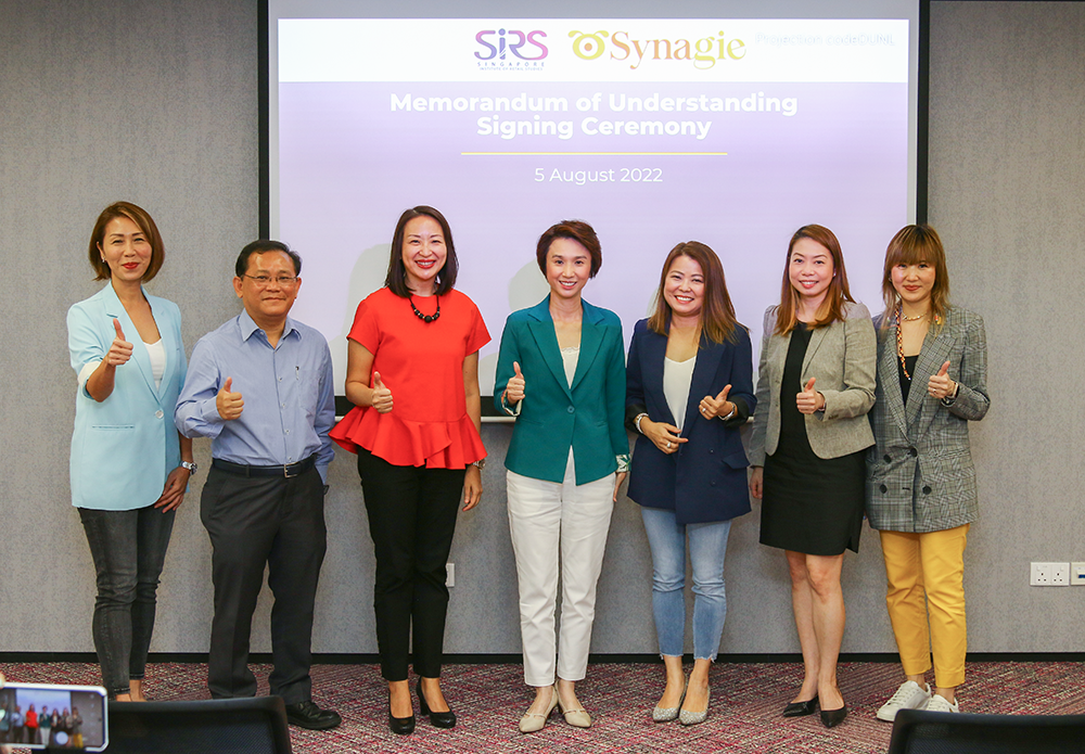 Megan SIRS, Tan Jek Min NYP, Jeannie Liew NYP, MOS Low Yen Ling, Olive Tai Synagie